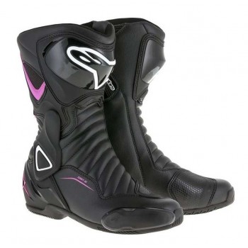 Stivali Moto Alpinestars SMX PLUS V2 - Nero Rosso Fluo Giallo Fluo